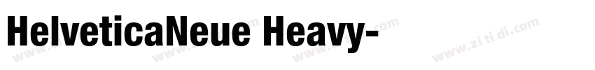 HelveticaNeue Heavy字体转换